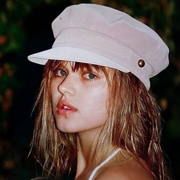 Genuine Suede Lack of Color "Lola" Pink hat. - Picture 2 of 8